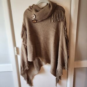 Tan Poncho Bohemian